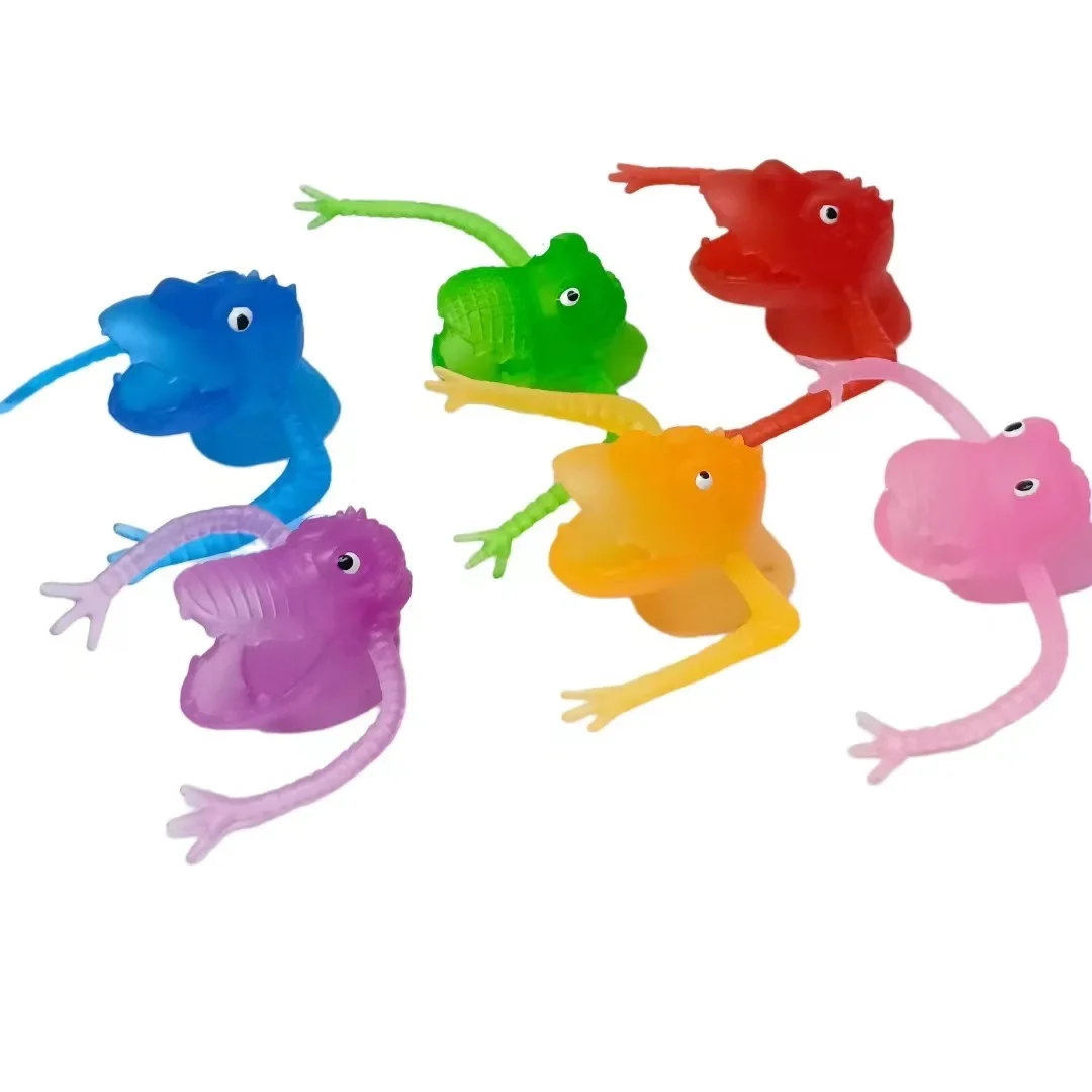 Nieuwigheid Plastic Dinosaurus Vingerpop Handschoen Mini Monster Vingerpop Speelgoed Juguetes Nieuwigheid Gag Speelgoed Prachtig Cadeau voor Vriend