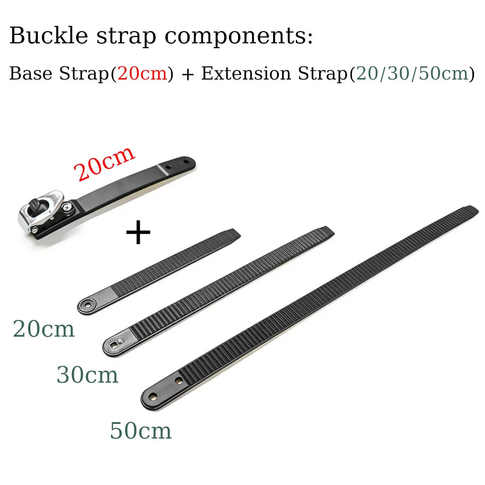 Adjustable Metal Buckle Lashing Strap Heavy Duty Nylon Tie Down Belt for Cargo Secure Camping Hiking Bike Motorcycle WoodStorage view 2