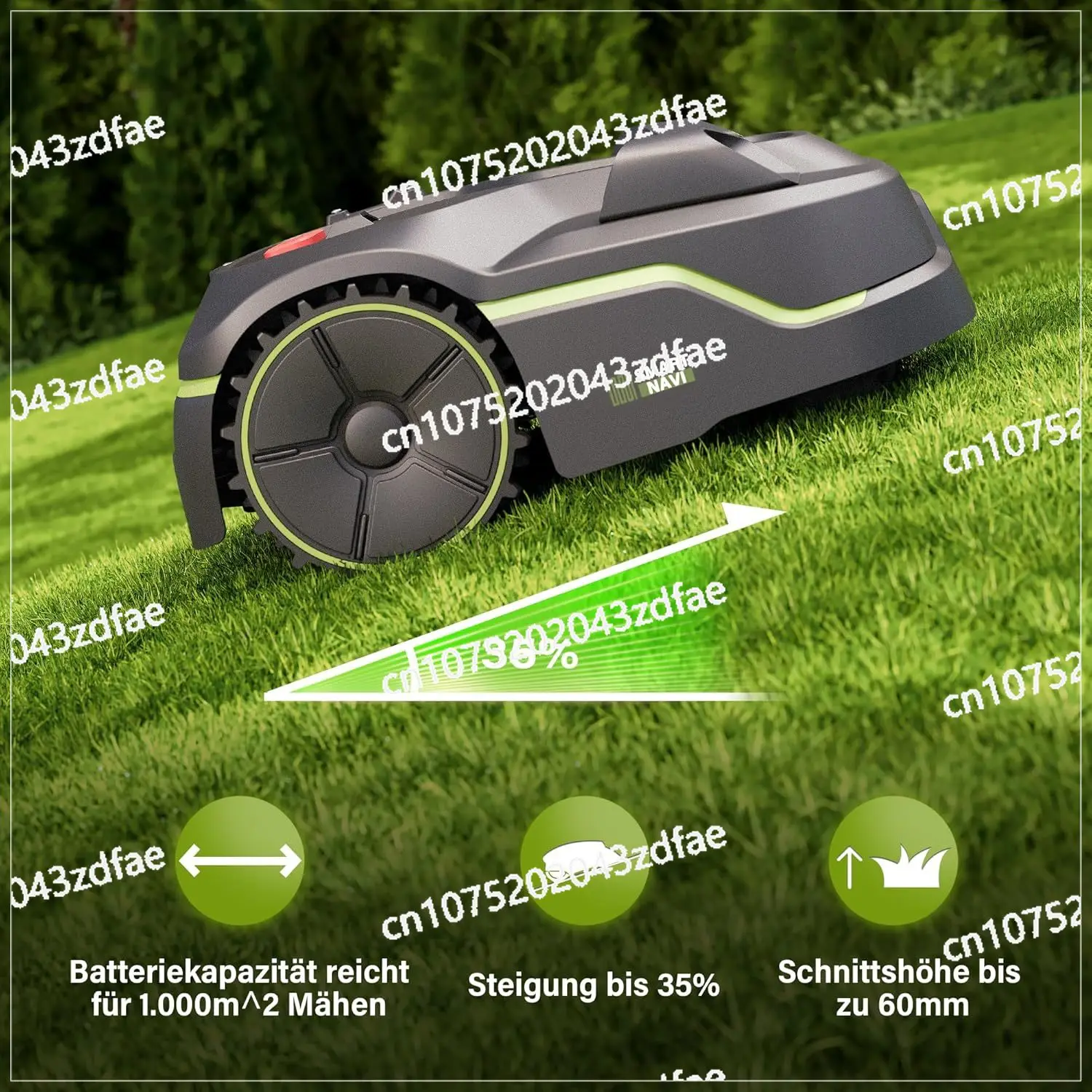 

Robot Mower 20V 500 Square Robotic Lawn Mower Electric Mower Control By APP