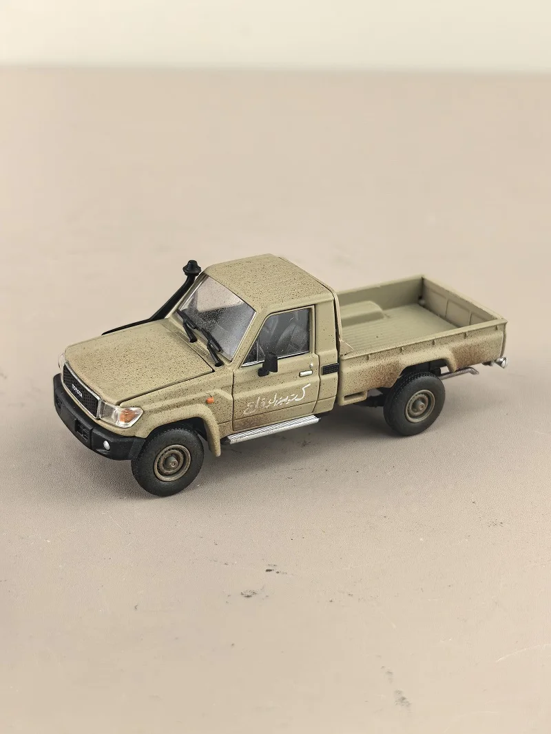 HF HOBBYFANS RM 1:64 تويوتا، كول لوز، الحرب، بيك اب LC79 نموذج سيارة مصنوع من خليط معدني