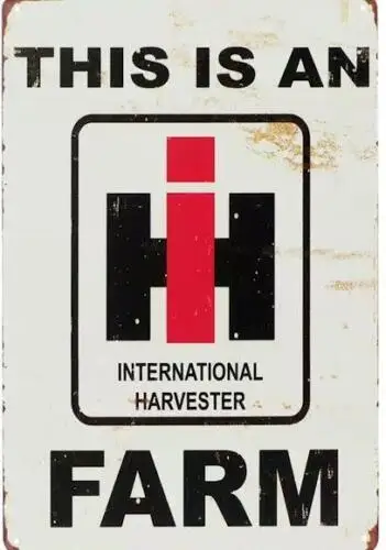 FARM INTERNATIONAL METAL TIN SIGN 