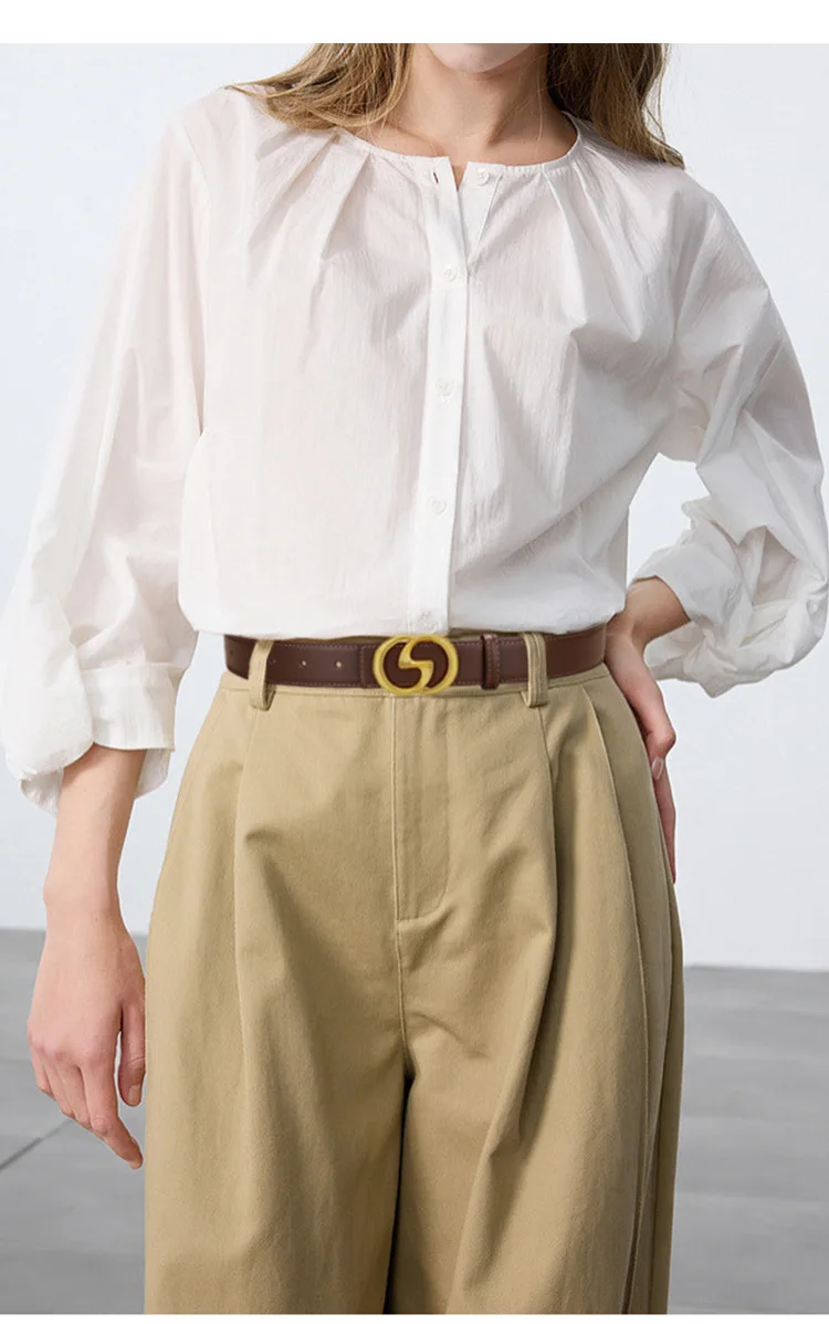 Cintura da donna in vera pelle, cintura sottile jeans casual versatile cintura decorativa