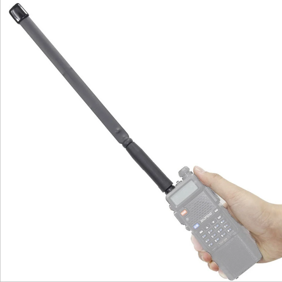 SMA-Female Connector Dual Band Foldable CS Tactical Antenna 33cm/48cm/72cm For Baofeng UV-5R 82 Ksun Quansheng Radios Antennas view 5