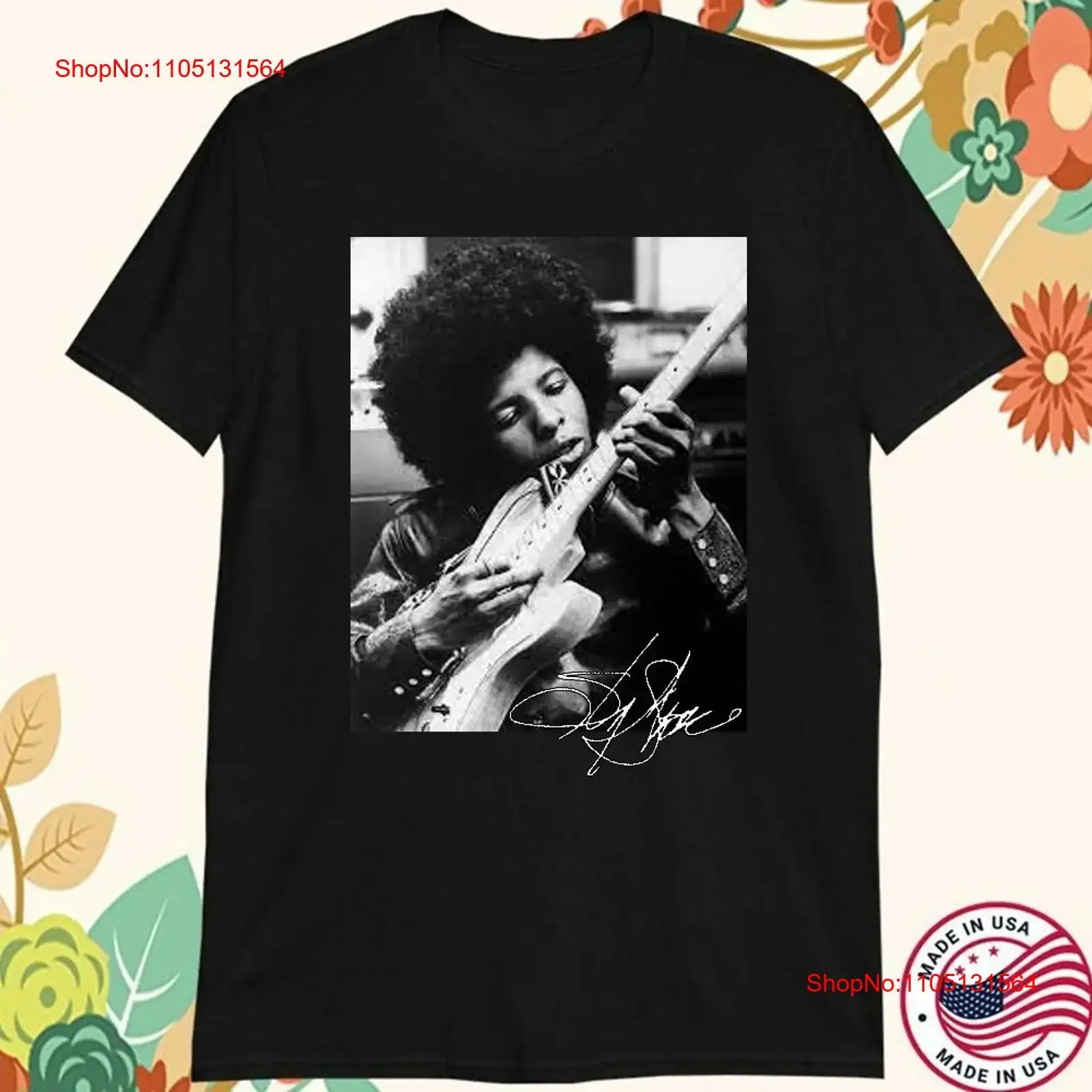 تي شيرت كلاسيكي Sly Stone The Family S 5XL 11D895 عتيق مغسول قليلاً جرافيك ملابس الشارع الشهير قمة أنيقة للارتداء اليومي #1