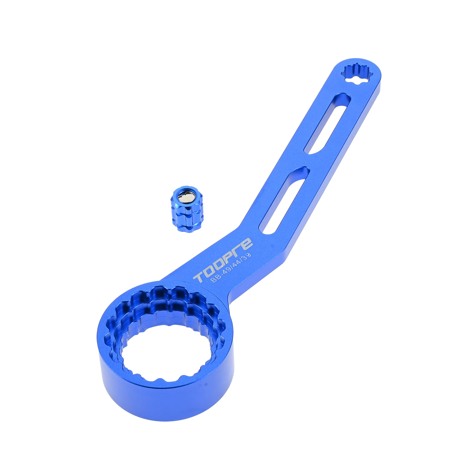 

1pc 6-In-1 Bike Bottom Bracket Tool Crank Arm Cap Tool for 12/16-Notch 39/41/44/46/49mm Bicycle Bottom Bracket Tool Fittings