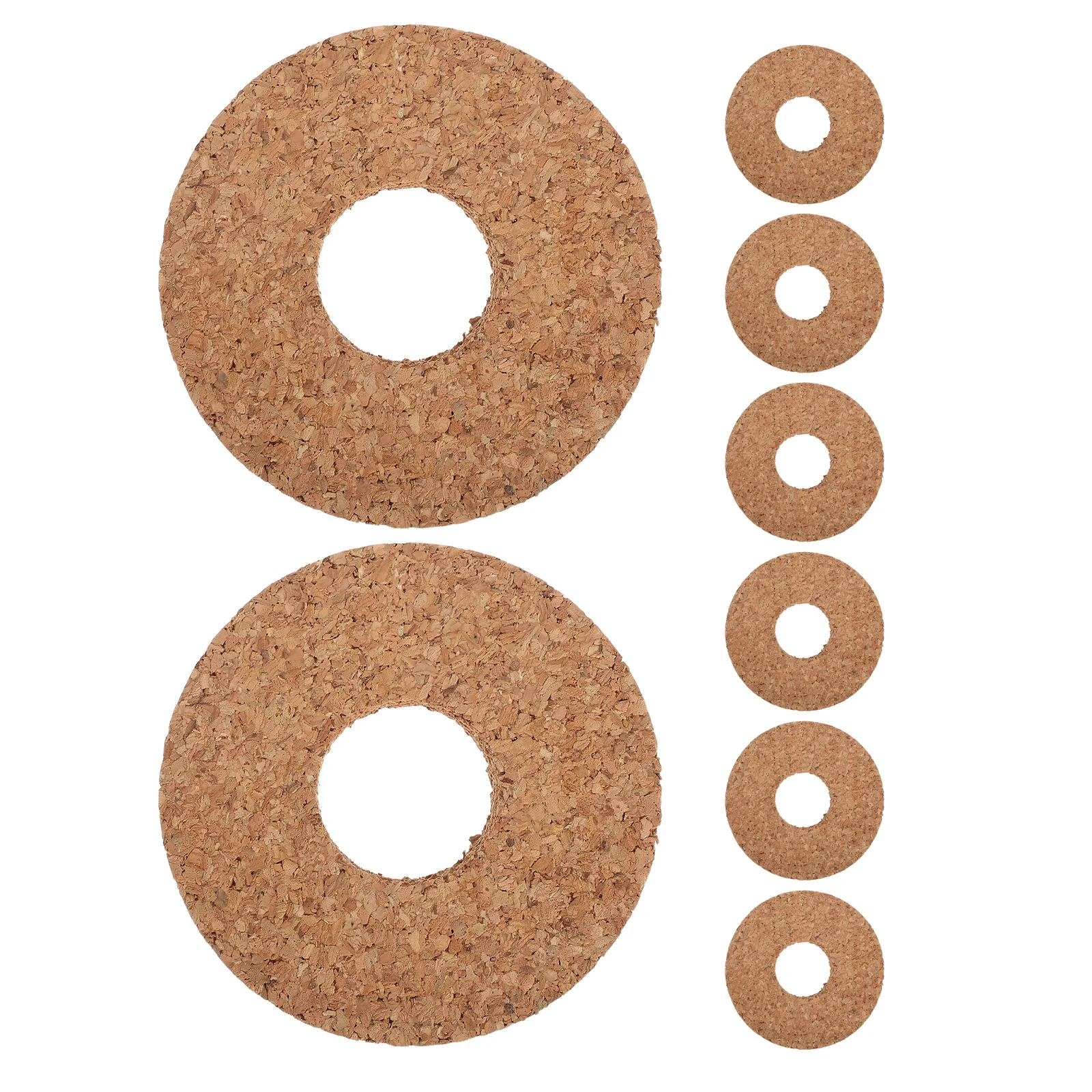 8 قطع من أغطية الفلين الخشبية مع فتحة لبرطمان زجاجي للمزهرية المائية - سدادات زراعة مهواة، توزيع غطاء مزهرية على شكل زهرة تررم #6