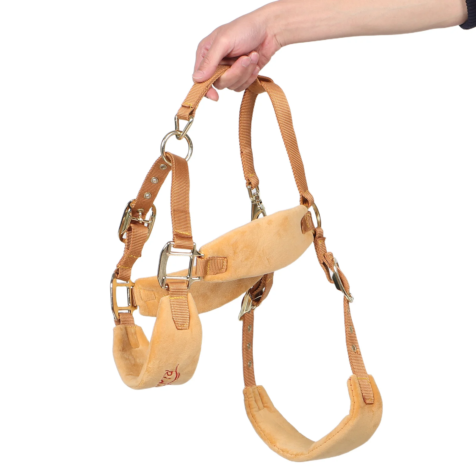 رسن مع حبل قابل للتعديل مبطن لتدريب الفروسية طوق رأس حصان الانفصالي لركوب الخيل للاستخدام المستقر #1