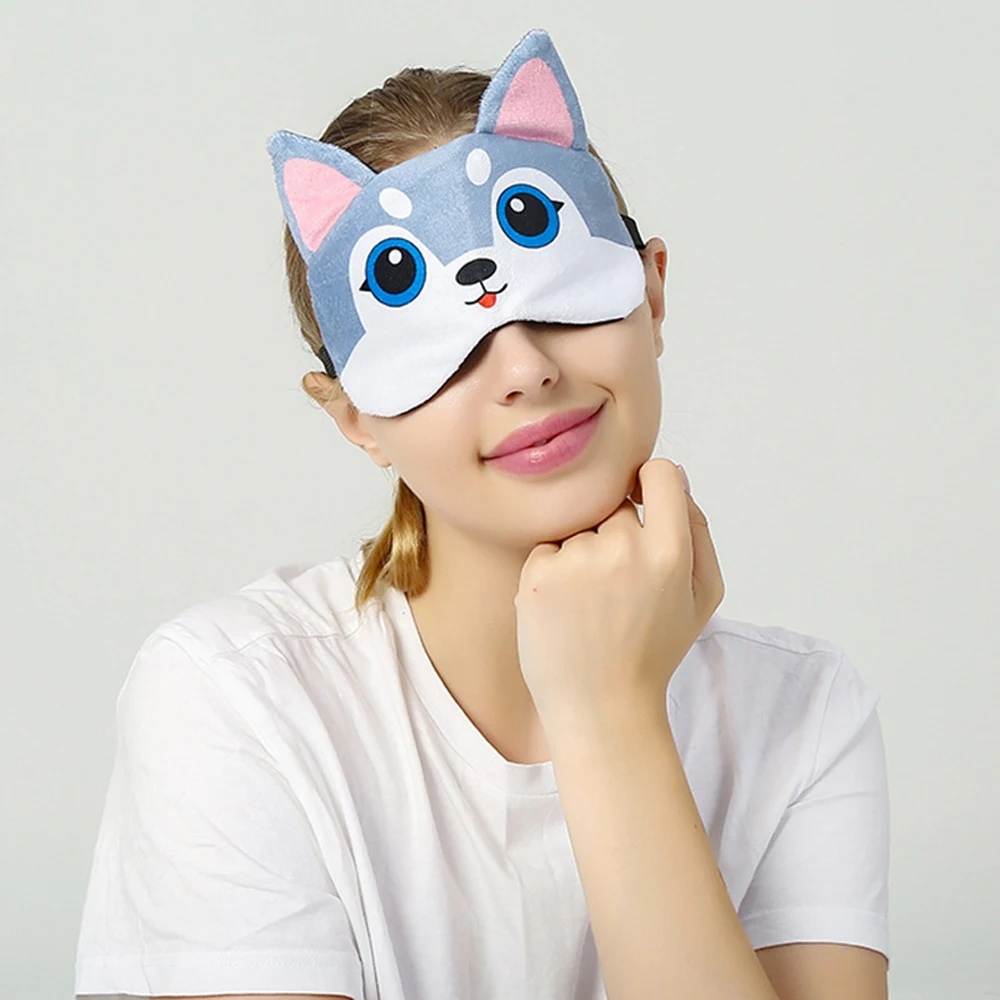 Cute Cartoon Eye Mask Light proof Night Sleep Eye Patches Nap Travel Health Blindfold Soft Comfortable Eye Cover to Sleep Better