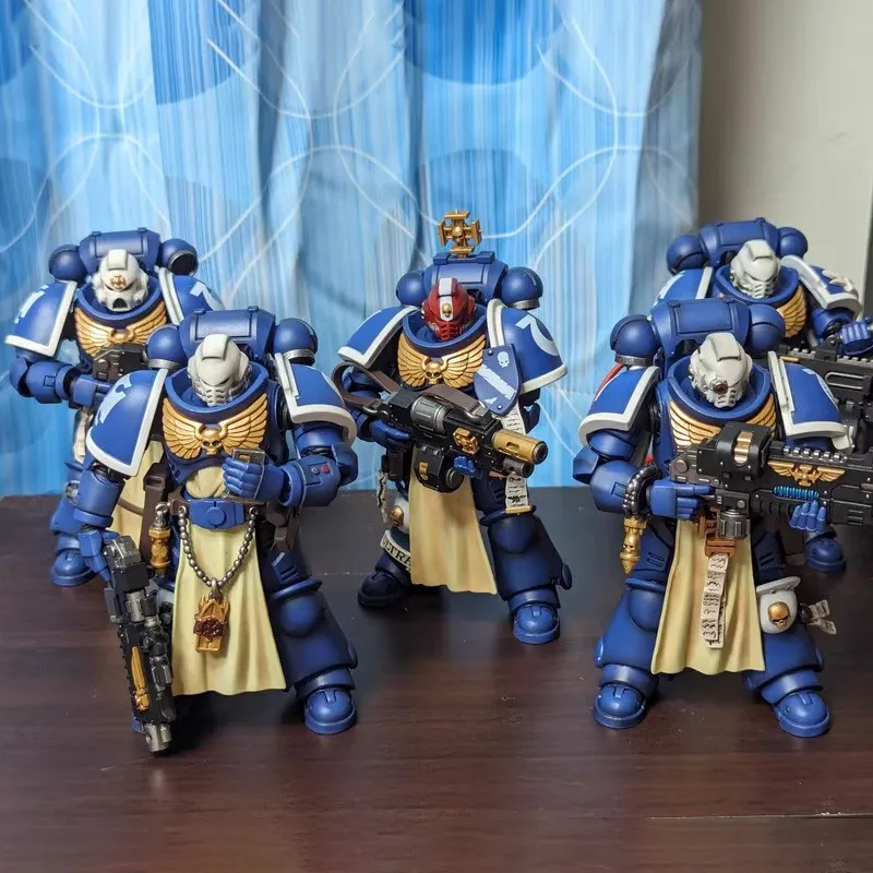 JOYTOY Warhammer 40K Ultramarines Sternguard Veteran Sergeant 1/18 ตัวเลขการกระทําอะนิเมะ 12 ซม.ตุ๊กตา GK คอลเลกชันรุ่นของเล่นของขวัญ