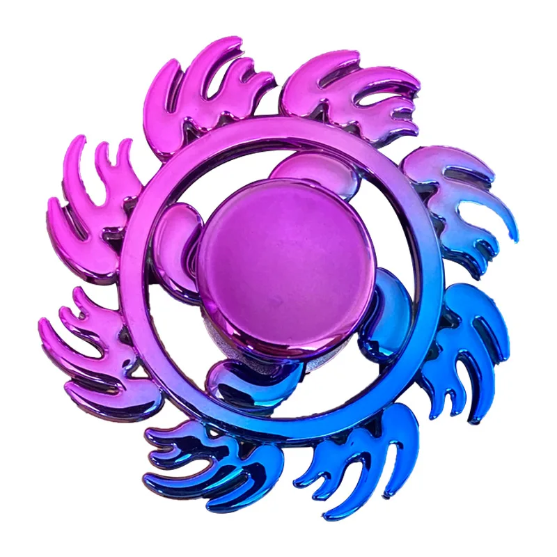 Colorful Fidget Spinner Material Stress Relief Toy Rainbow Fidget Spinner Colorful Hand Spinner Anti-Anxiety Toy for Spinners