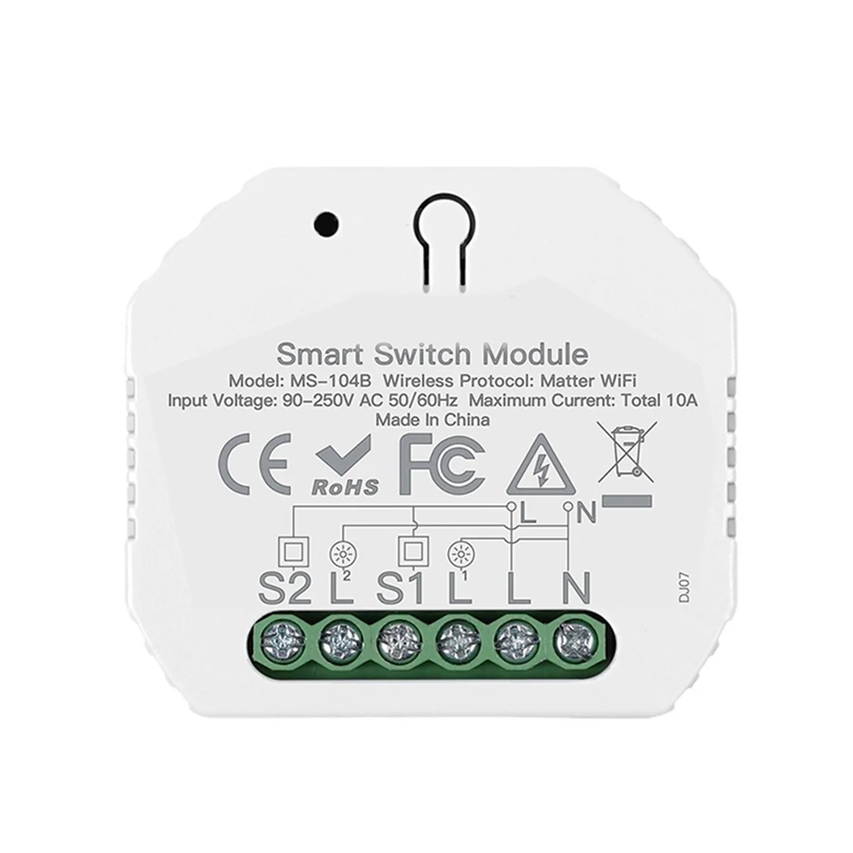 

N84R Модуль переключателя Wi-Fi Tuya Общее управление Умная автоматизация Реле Таймер Приложение Дистанционное управление Работа с приложением Alexa