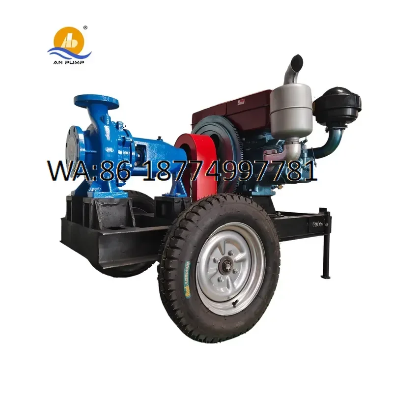 custom High Performance Clarified Sewage Set Engine Two Four Wheel Portable Water Pump