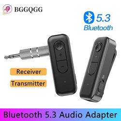 Bggqgg 2 In 1 Bt 5.3 Zender Ontvanger 3.5Mm Bt Adapter Voor Auto Voor Tv/Hoofdtelefoon/Luidsprekers/Autoradio/Stereo-Installatie