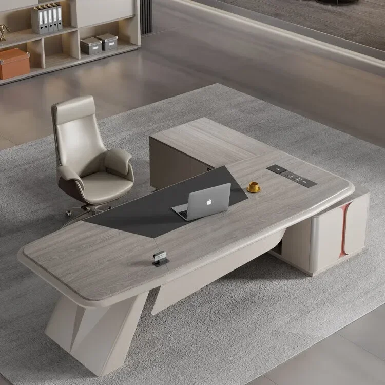 Boss Table President Simple Modern Office Desk and Chair Combination 1