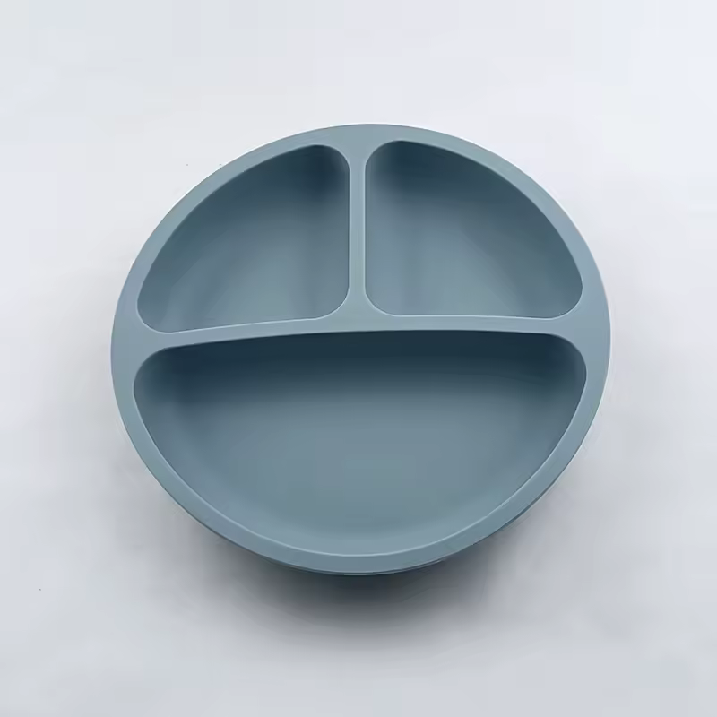 Baby Safe Silicone Dining Plate Suction Cartoon Children Dishes Feeding Toddler Training Tableware Retro Kids Smile Face Bowl - Image 18