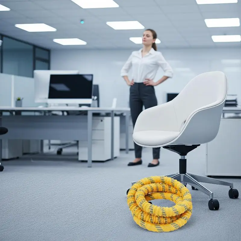 Gewichtetes Taillenstützkissen mit Weicher Federstruktur und Feuchtigkeitsbeständigem Polyesterbezug für Heimfitness-Übungen – Detail 17