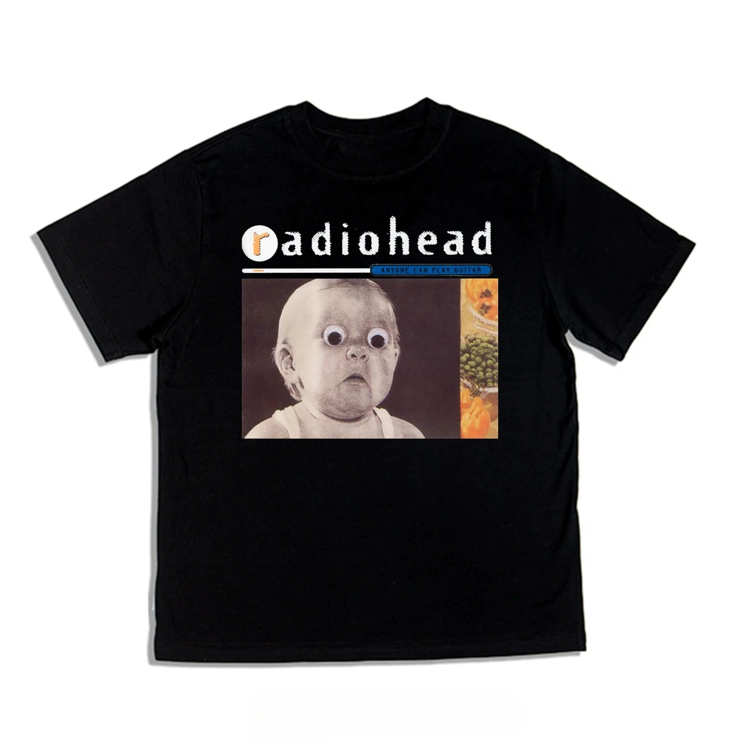 Radiohead 'Anyone Can Play Guitar' Single Cover Band Graphic T-Shirt Cotton Men Women Streetwear Tee