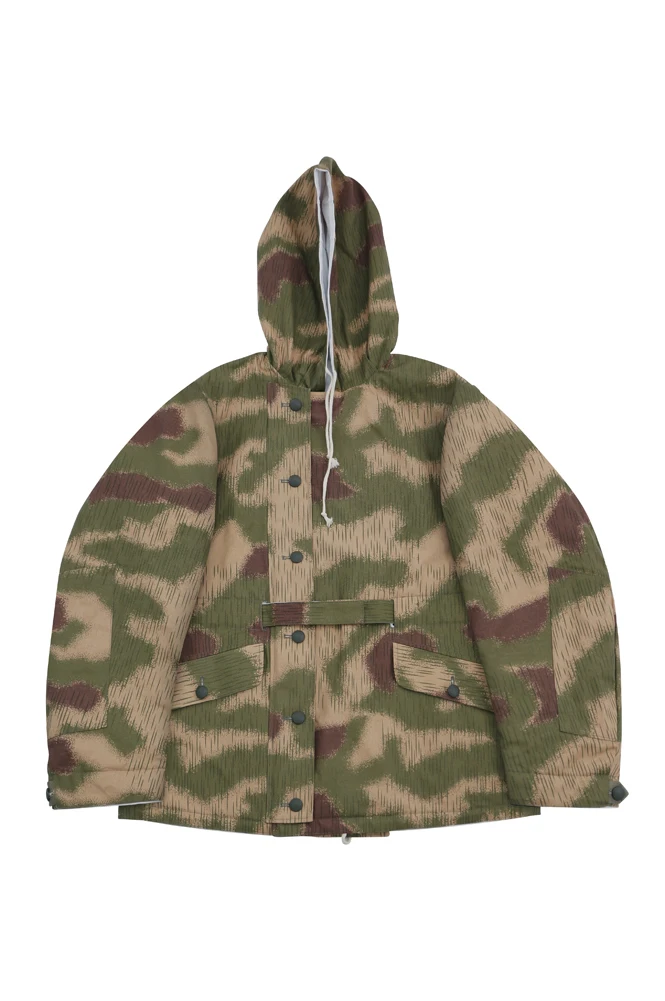 Parka réversible allemande de la seconde guerre mondiale, Parka d'hiver en brousse, Sumpfsmuster 44 camouflage, GUCP-007