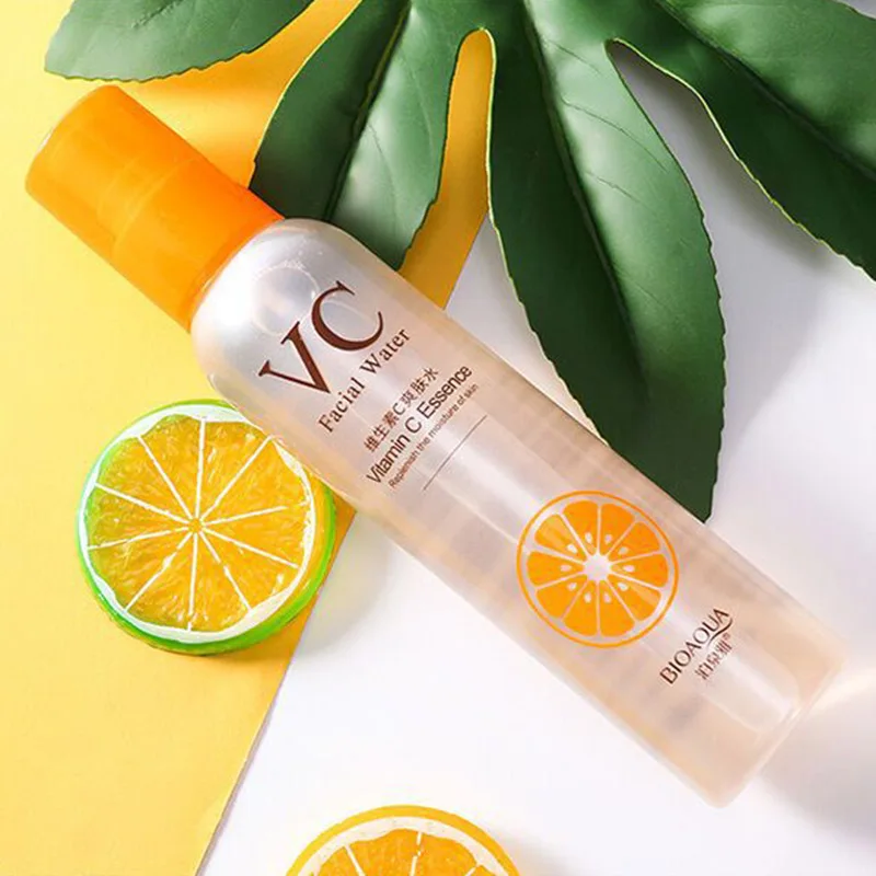 Tónico Facial con Vitamina C BIOAQUA, Blanqueador, Hidratante, Refrescante, Reduce Poros, Spray VC Reafirmante, Agua Facial para el Cuidado de la Piel