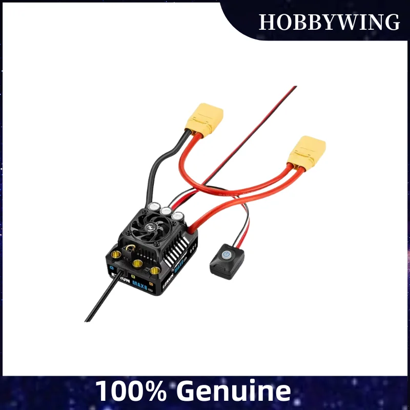 

Hobbywing EZRun MAX8 G2S 160A 3-6S Waterproof Sensored Brushless ESC 6A BEC Output For 1/10 1/8 RC Model Car Buggy RC Tools