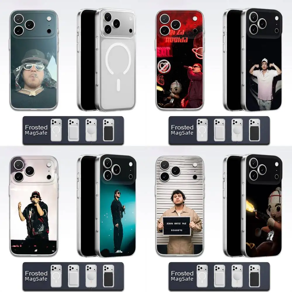 

J-JOP Fuerza Regida Phone Case For iPhone 17,16,15,14,13,12,11,Pro,Max,Plus,E,Air,Mini Magsafe Transparent