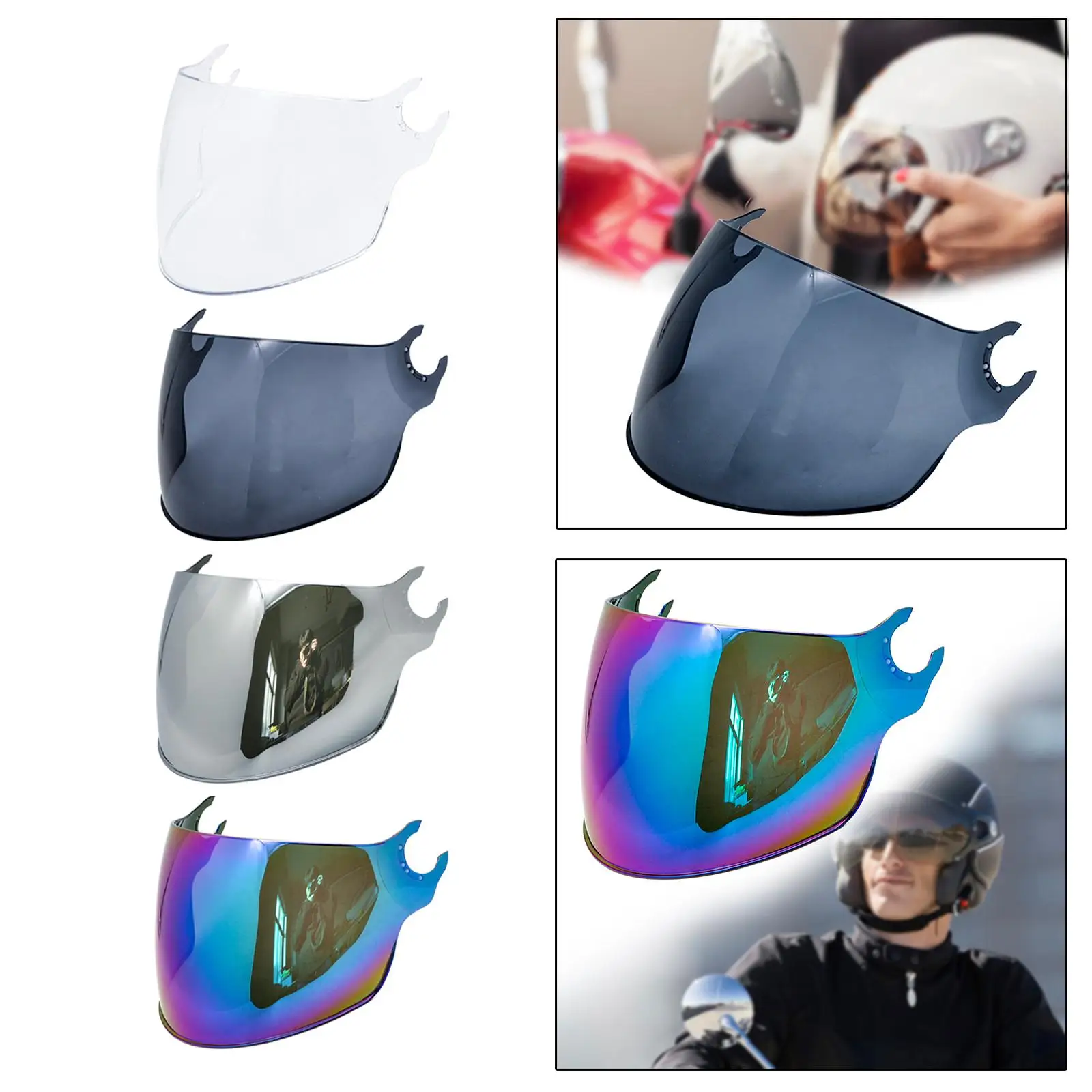 Helmets Lens Visor Helmets Accessories PC Material Helmets Visor Cover