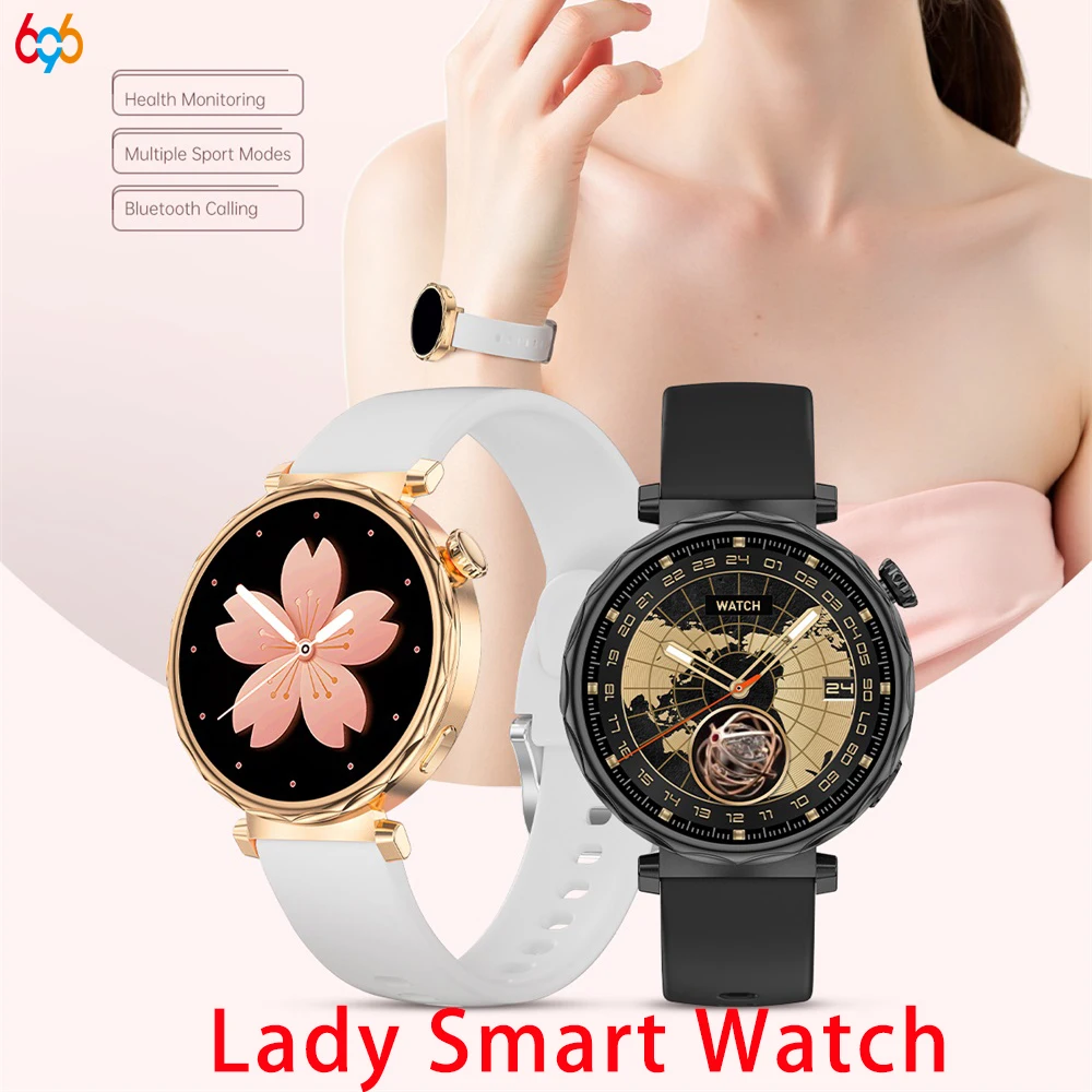 

Waterproof Women Health Watches Blue Tooth Call Sports Heart Rate Sleep Monitoring Smart Watch Alarm Clock Music Smartwatch
