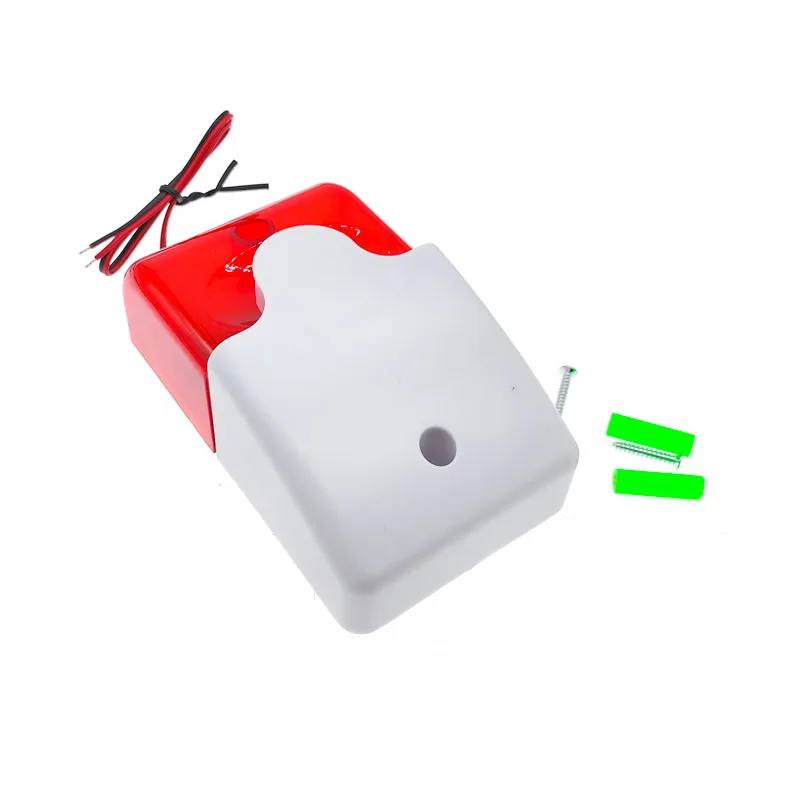 HH-103 Indicator Light Strobe Siren mini Sound Alarm Lamp Flashing Red Blue Wired 12V 24V 220V 110DB