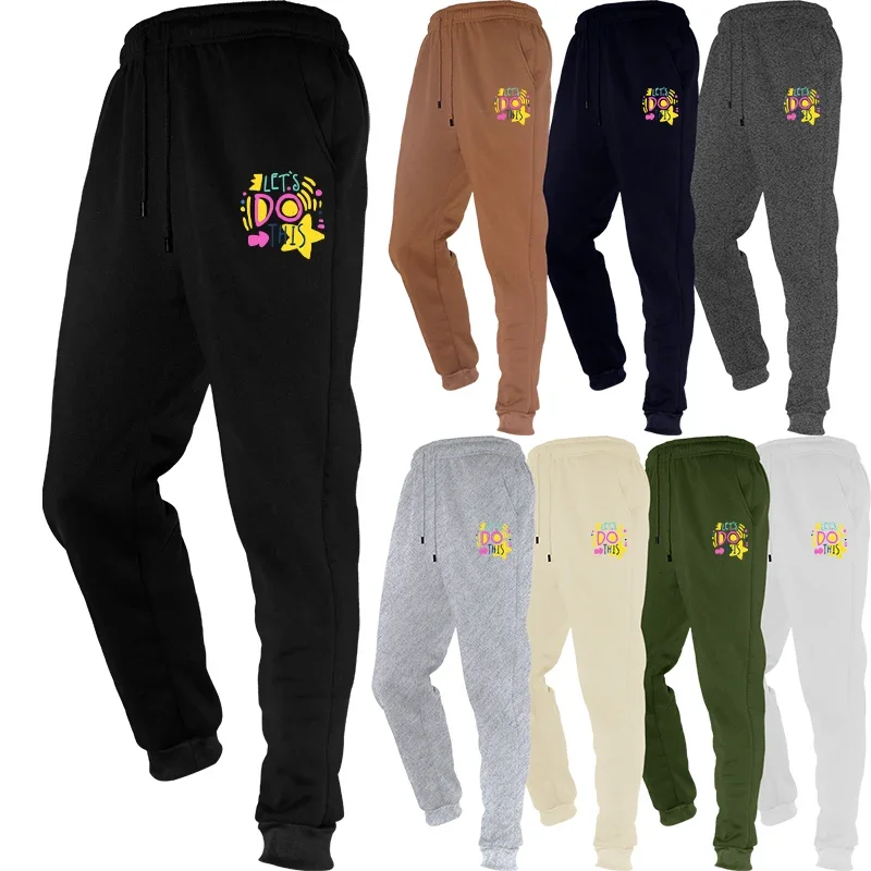 

Мужские флисовые зауженные спортивные штаны для бега с карманами на молнии для тренировок в тренажерном зале