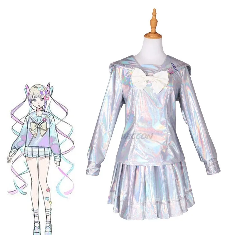 

20151123 Anime Game Needy Girl Overdose KAngel Cosplay Costume Wig JK Uniform Skirt Woman Sexy Kawaii Carnival Party Sailor Sui