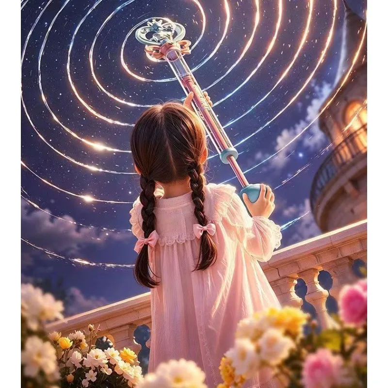 Magic Fairy Wand Water Gun Sparkling Summer Water Play Toy for Kids Adults Birthday Gift Water Battle Cannon