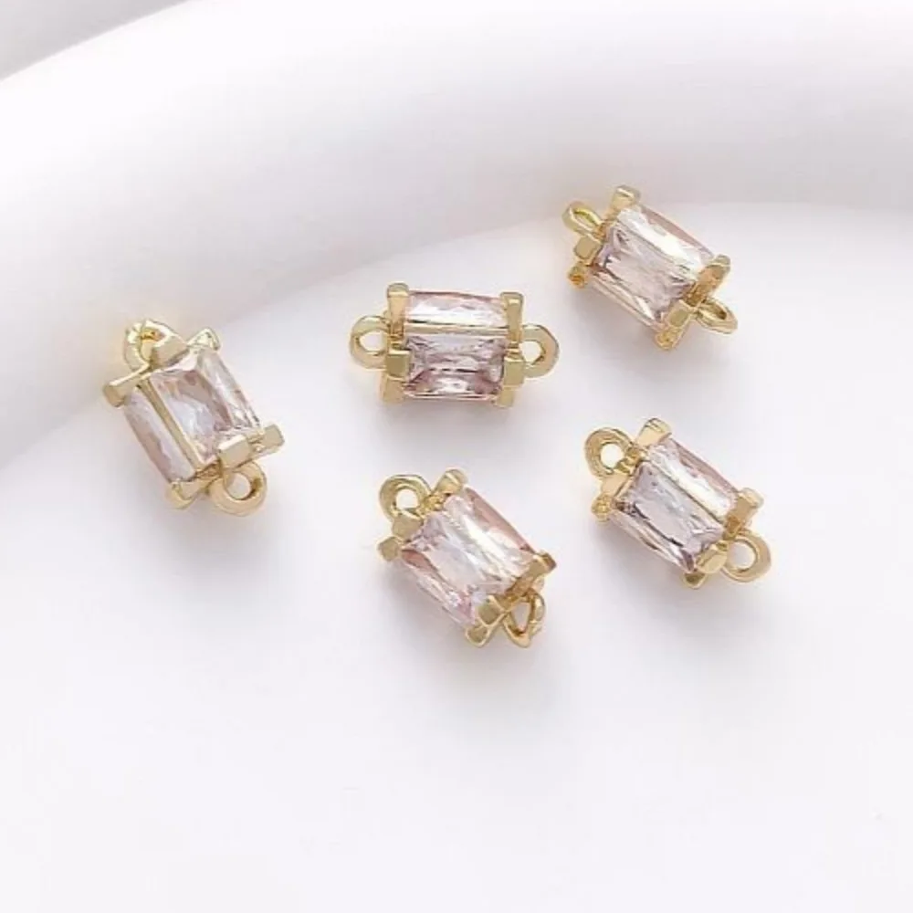 

Серьги 14-каратное золото, инкрустированный цирконом, фонарь, двойные подвесные аксессуары, браслет ручной работы «сделай сам», серьги, серьги, кулон, кулон