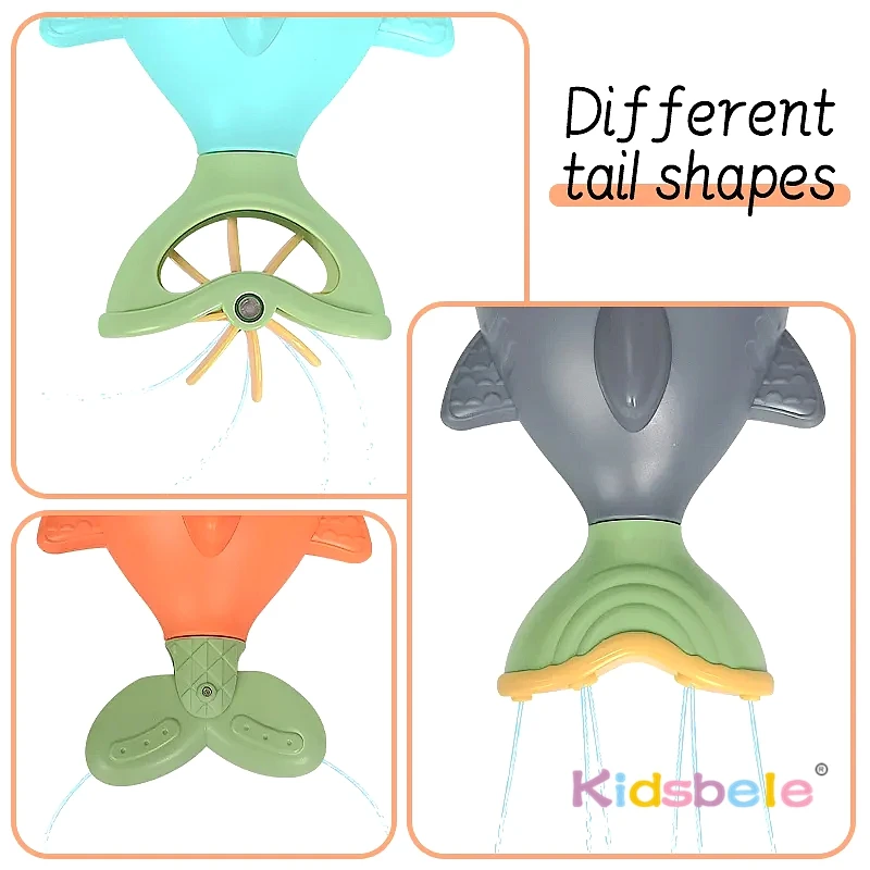 Jouet d'eau flottant requin d'été, jeu de pêche magnétique avec effets d'eau, jouet de bain de piscine pour enfants, jouet d'arrosage sensoriel coloré amusant