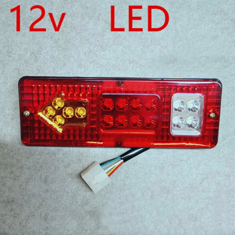 2X 12V 17 LEDs Taillights Trailer Truck Stop Rear Tail Light Auto Car Signal Lamp Lorries Boat Caution Reversing Fog Light Bulbs