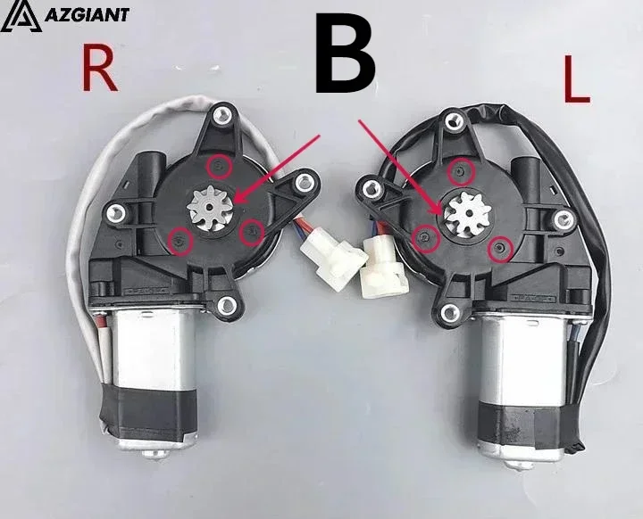 AZGIANT Universal 4 Hole 8 Teeth Car Window Engine DC Motor Electric Glass Lifter Motor DC 12v/24v Auto Parts