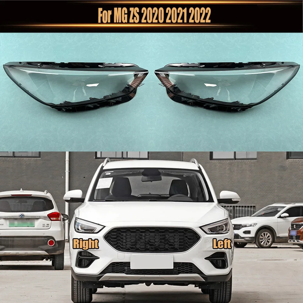 

For MG ZS 2020 2021 2022 Front Headlamp Lamp Cover Headlight Shell Transparent Lens Replace The Original Lampshade Plexiglass