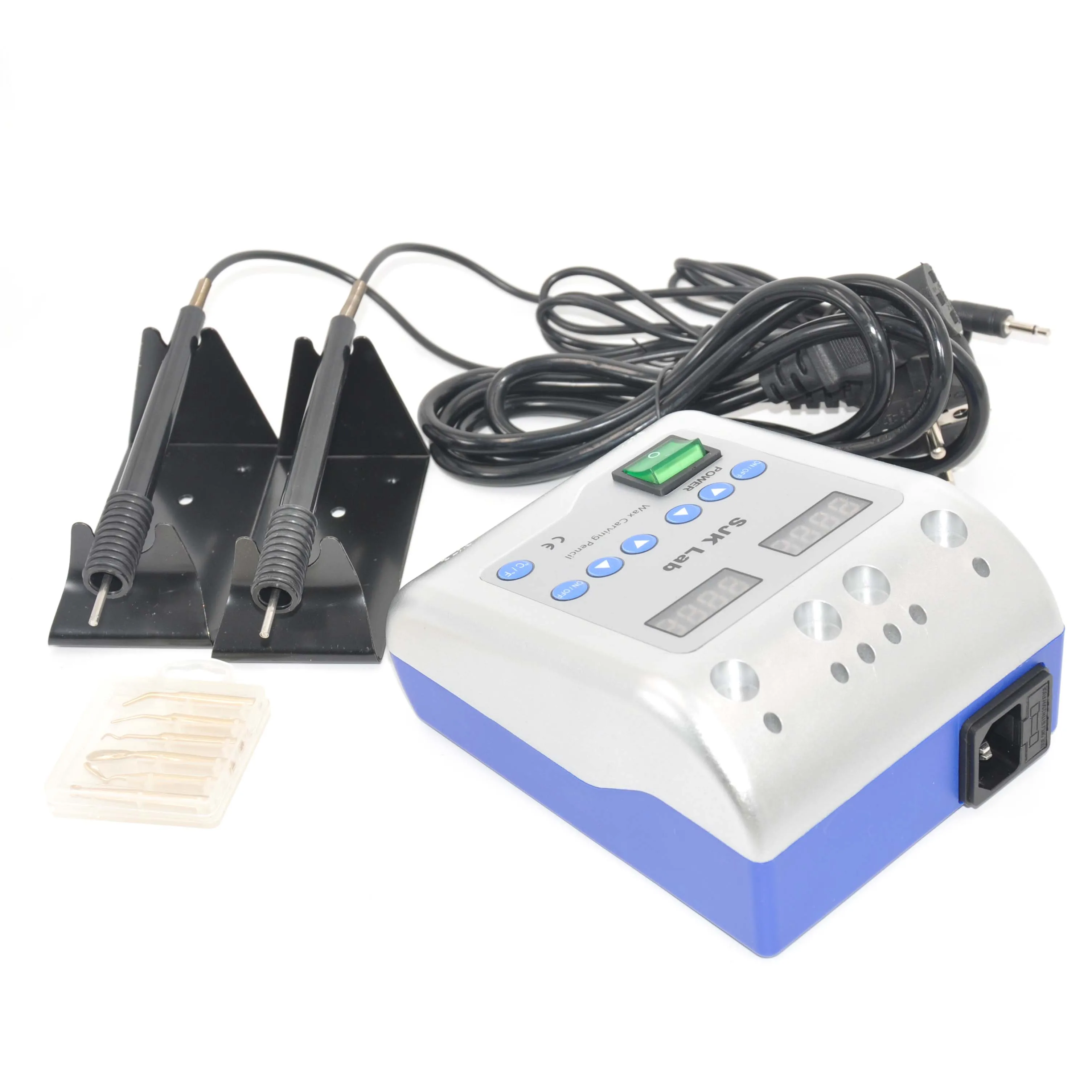 Dental Lab Electric Gotejador Waxer Carving Knife Machine + 2 Pen + 6 Wax Tip Copper Dental Encerador Electrico Tools