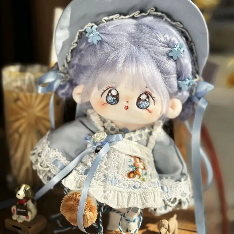 

Официальная милая плюшевая кукла Mankebu с пушистыми волосами, 20 см, стандартное тело, Q-версия, мягкая игрушка для взрослых коллекционеров