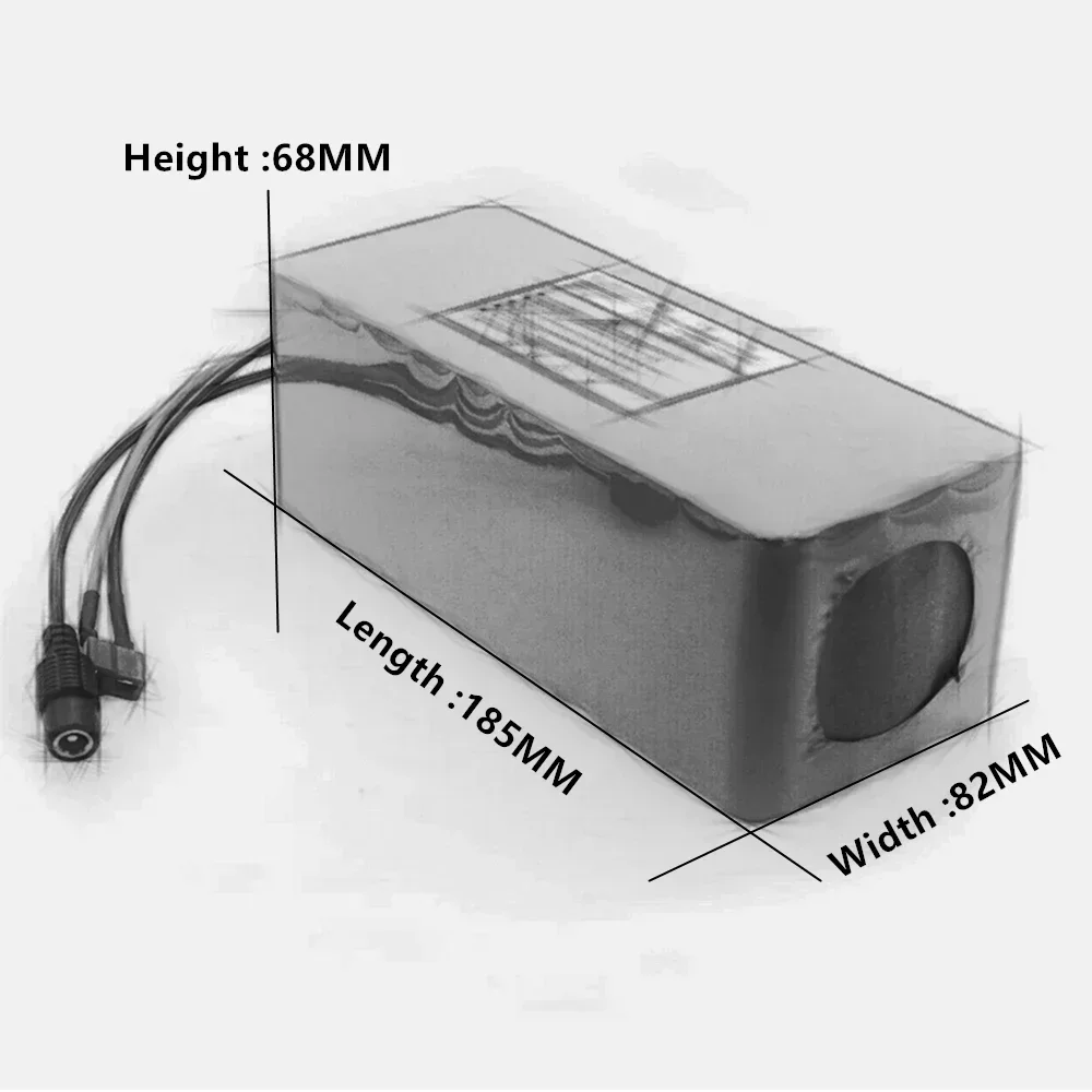 Aleahiedra-batería de iones de litio para bicicleta eléctrica, kit de conversión bafang de 1000w y cargador con enchufe T y cargador, 36v, 14ah, 12ah, 10ah, 8ah