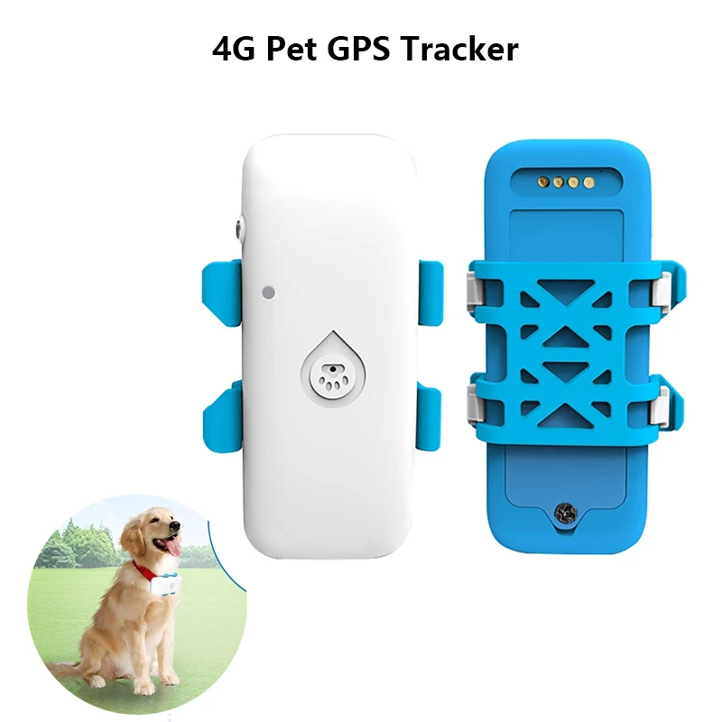 4G Pet GPS Remote Tracker IP67 Waterproof Portable GPS Locator Remote Location and Tracking Real-time Tracking for Cats and Dogs