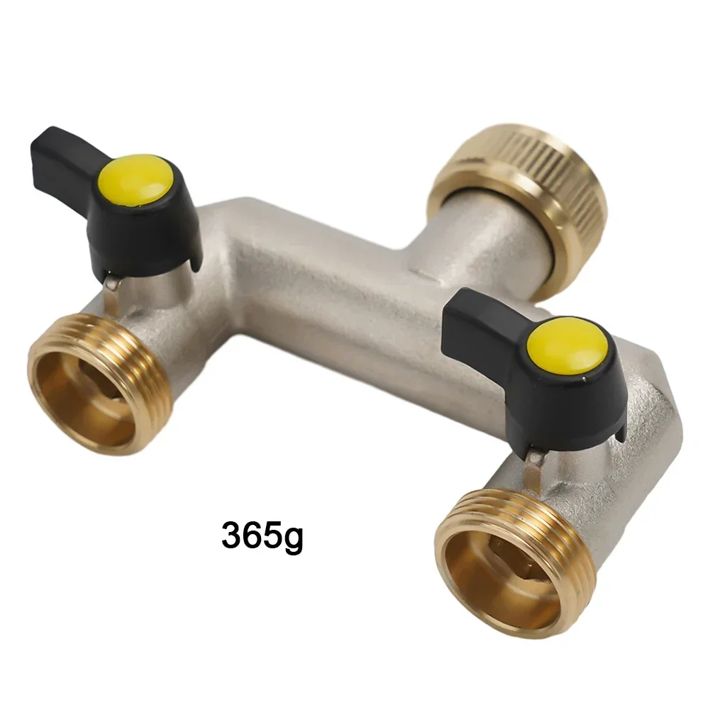 

Соединитель водопроводной трубы Латунный разветвитель крана 2-ходовой 3/4 дюйма Латунное соединение Разветвитель шланга Разветвитель крана Разветвитель овощей