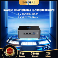 Eglobal Intel i9 13900H i7 13800H Gaming PC 13th Gen Mini PC Gamer Windows 11 2*DDR5 2*NVMe 2*2.5G LAN 8K Office Computer WiFi6