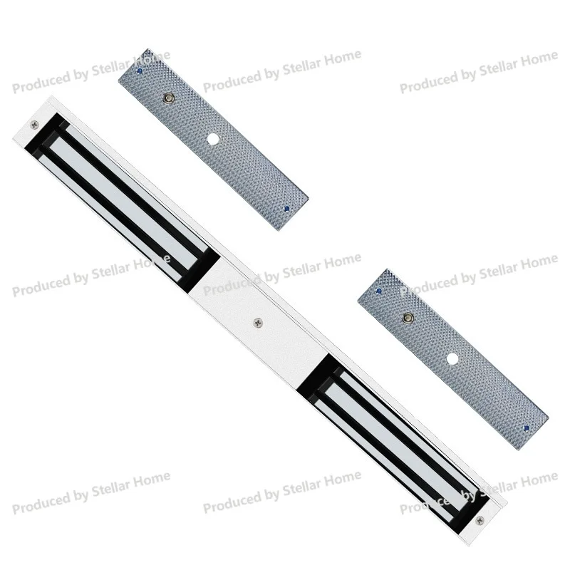 Office 280kg Single and Double Door Exposed Electromagnetic Lock Five-wire Aluminum Alloy Feedback Signal Magnetic Lock