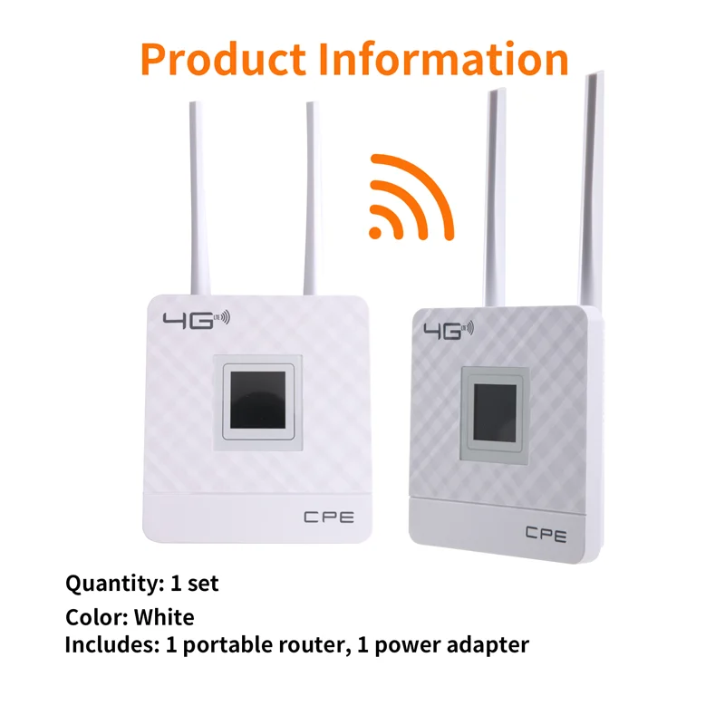 CPE903 4G Wireless Router mit SIM-Slot-Überwachung Enterprise Wireless zu kabelgebundenem tragbarem WIFI für Zuhause/Büro (EU-Stecker)