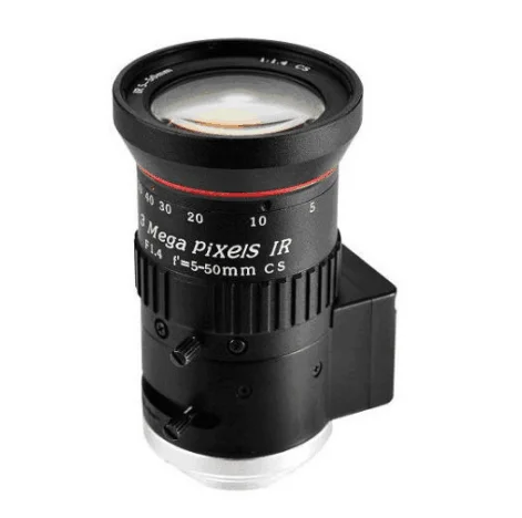

5-50 мм F1.4 1/2.7 1/3 CS/DC3.0 Мегапиксельный объектив с автоматической диафрагмой и ИК-подсветкой для беспроводных IP-камер видеонаблюдения и тепловизионных камер