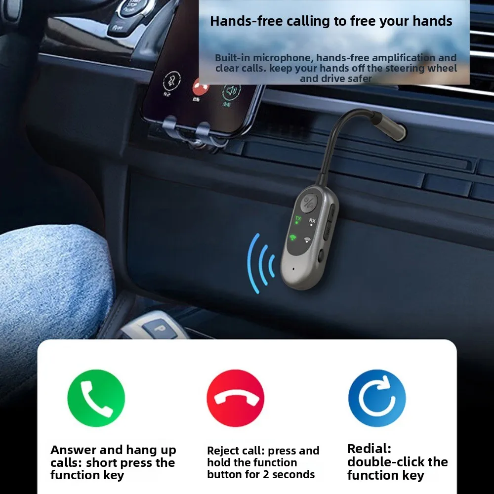 

Bluetooth-приемник 2 в 1, передатчик, 3,5 мм, AUX, беспроводной Bluetooth-адаптер, мини-совместимый с Bluetooth