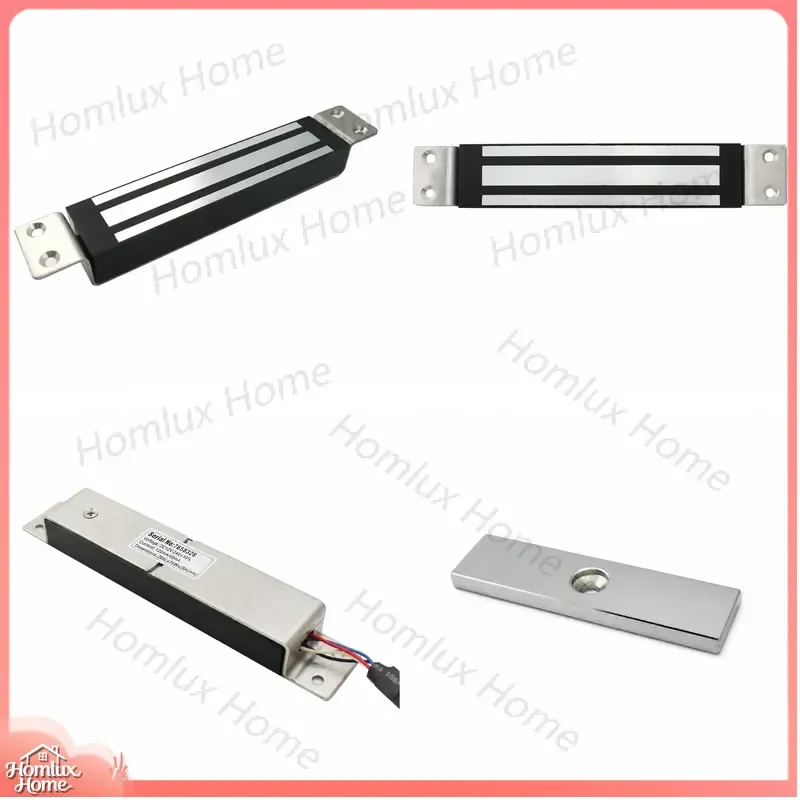 180kg Holding Force Embedded Hidden Electromagnetic Door Lock Tenon Mounting Magnetic Lock for Wooden Metal Doors Security