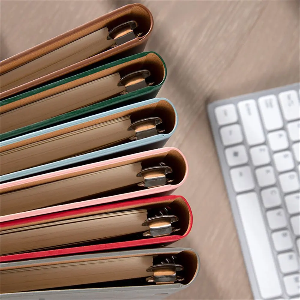 Momo Pad Time Organizer Diary Agenda 6 Holes Loose leaf Notebook Daily Weekly Planner Binder Spiral Notebook Journal Notebook