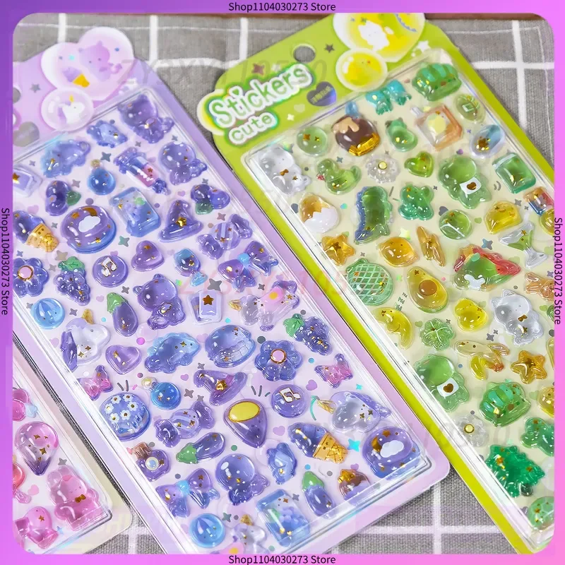 40-pezzi-adesivi-3d-giapponesi-in-resina-cristallina-con-rilievo-cartoni-animati-di-coniglietti-e-orsetti-carini-vendita-all'ingrosso