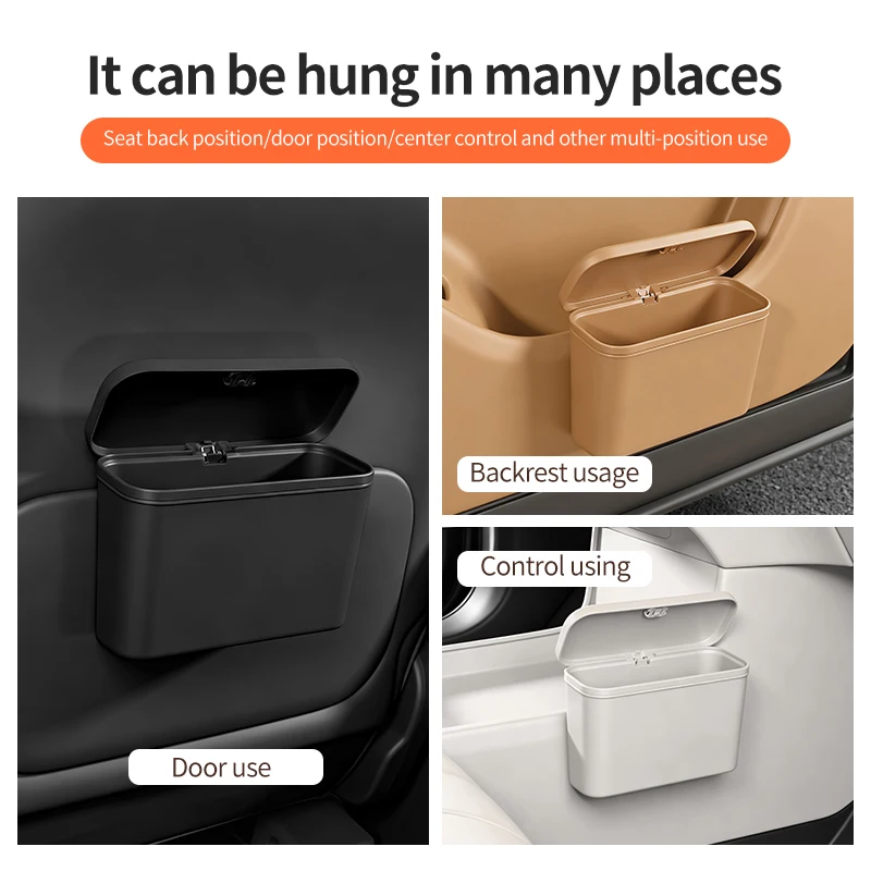 car mounted garbage bin, car interior storage bin, car multifunctional wall mounted storage box, car storage box general product - view 5